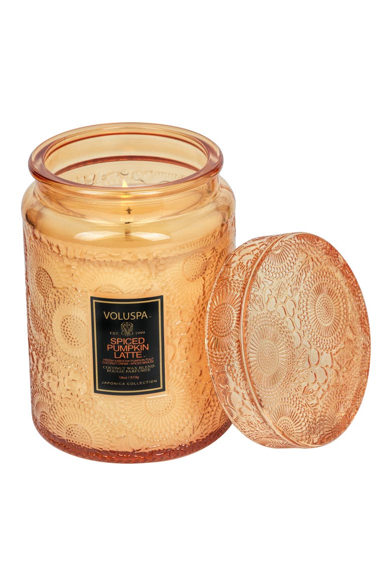 Spiced Pumpkin Latte Large Jar Candle, Alternate, color, SPICED PUMPKIN LATTE