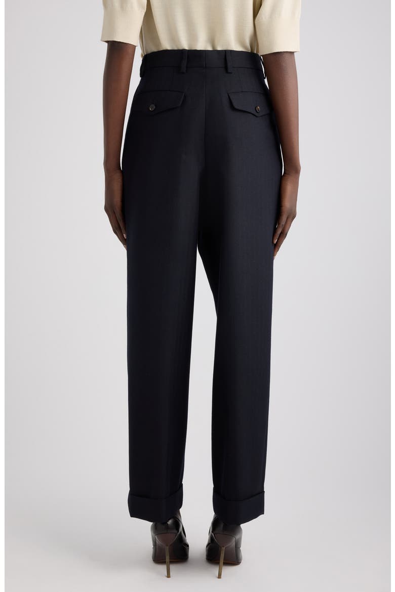 Partan Worsted Wool Trousers, Alternate, color, NAVY