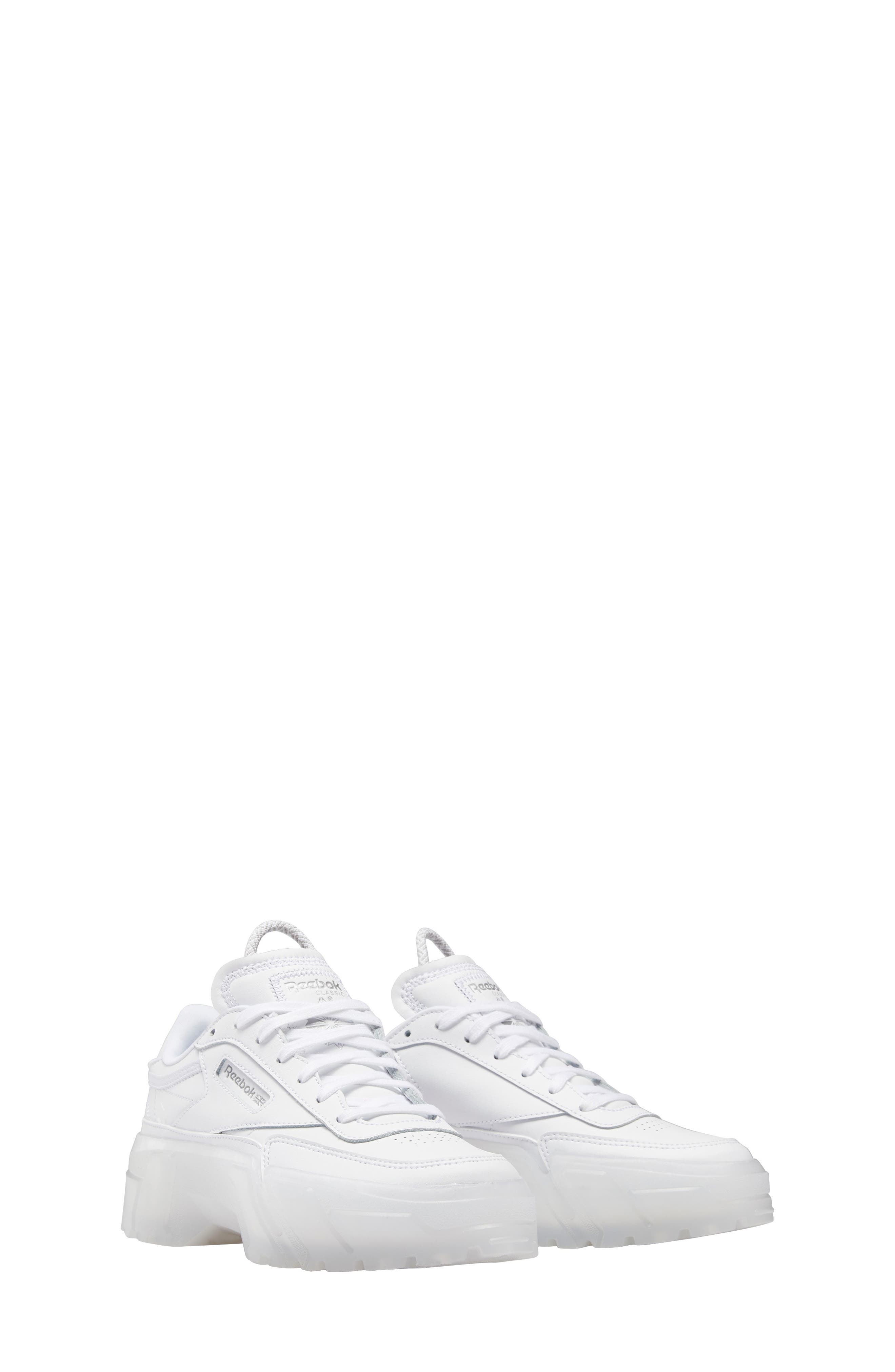 Reebok Club C Cardi Platform Sneaker, Main, color, WHITE