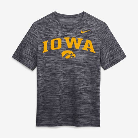 Men's Nike Black Iowa Hawkeyes Primetime Arch Logo Velocity Dri-FIT T-Shirt