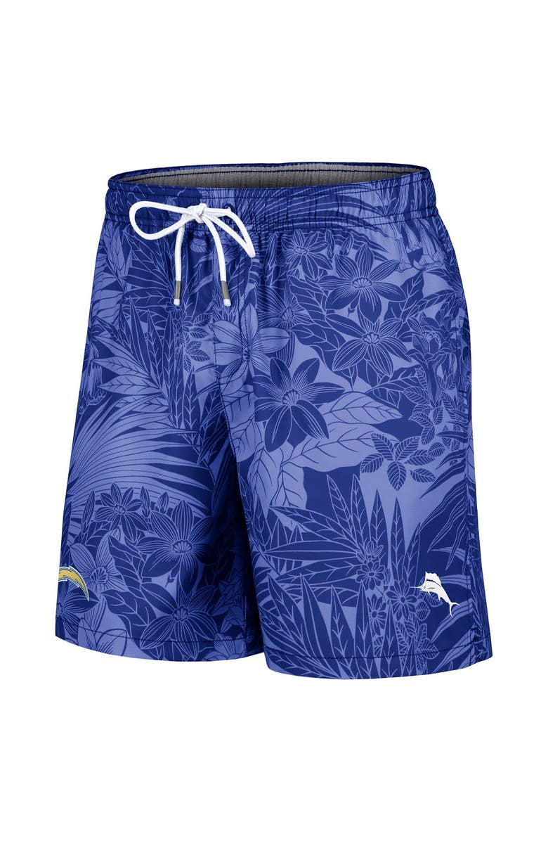 Tommy Bahama Men's Tommy Bahama Powder Blue Los Angeles Chargers Santiago Palms Board Shorts, Alternate, color, 