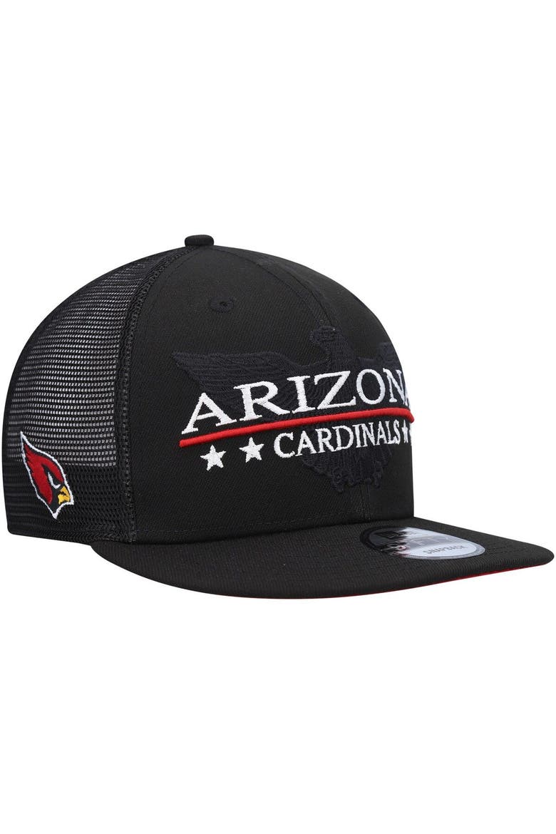 Men's New Era Black Arizona Cardinals Totem 9FIFTY Snapback Hat, Main, color, Black