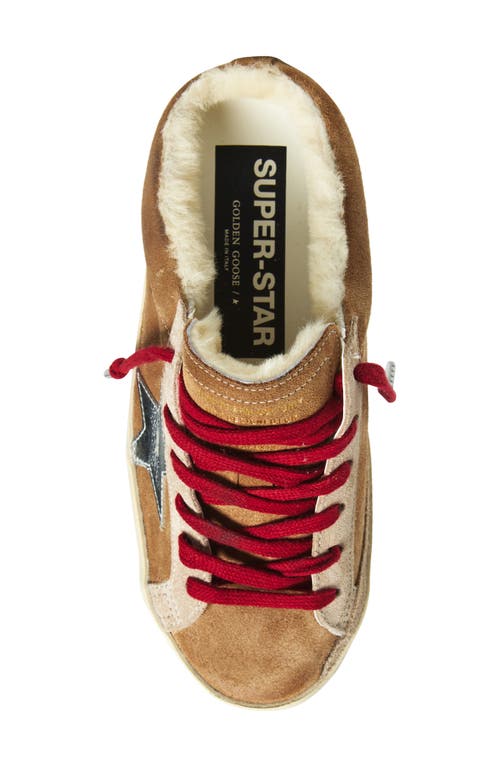 Golden Goose Super-star Sabot Geniune Shearling Mule Sneaker In Multi