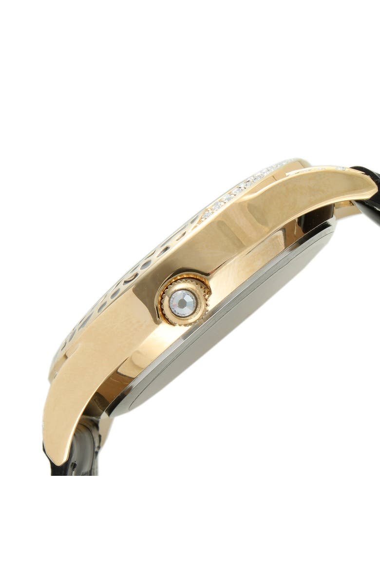 Coutoure Leopard Leather Strap Watch- 40MM, Alternate, color, Gold