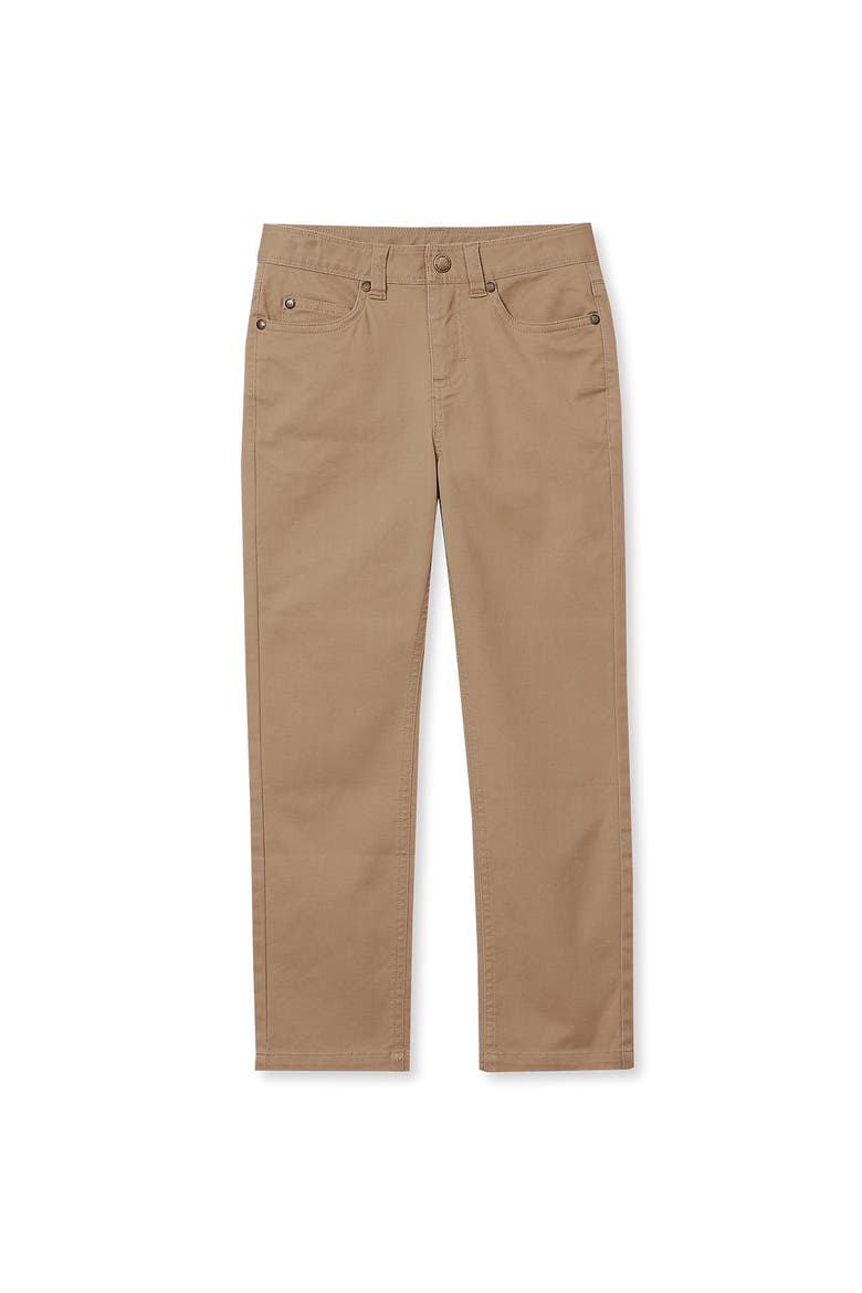 Boys Iron Knee Twill 5 Pocket Pants, Main, color, Khaki