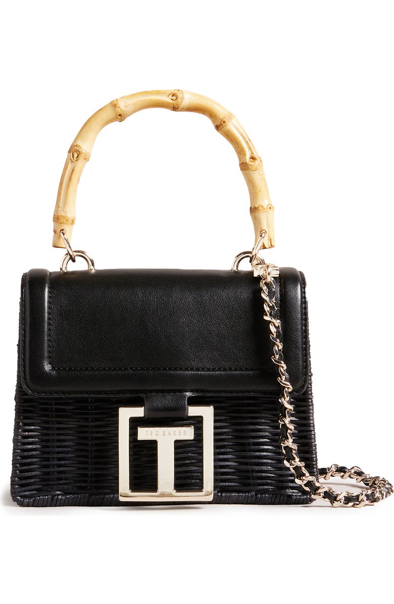 Ted Baker London Jaylisa Rattan Crossbody Bag, Main, color,