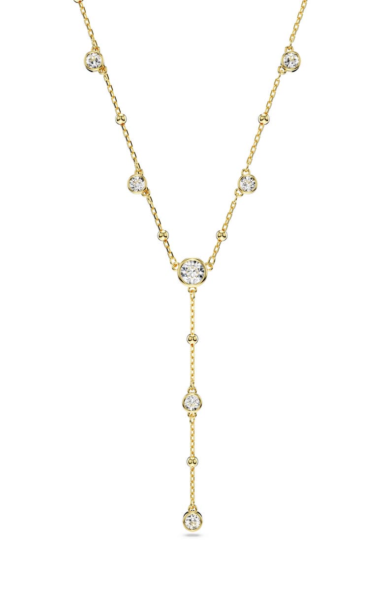 Swarovski Imber Crystal Station Y-Necklace, Main, color, Gold