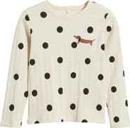 Mini Rodini Kids' Dog Long Sleeve Top