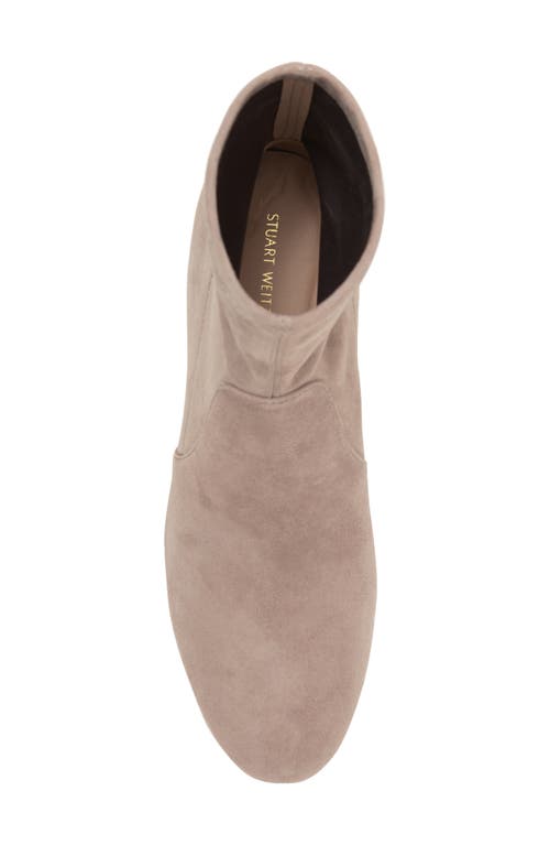 Stuart Weitzman Sofia Stretch Bootie In Topo Stretch Leather