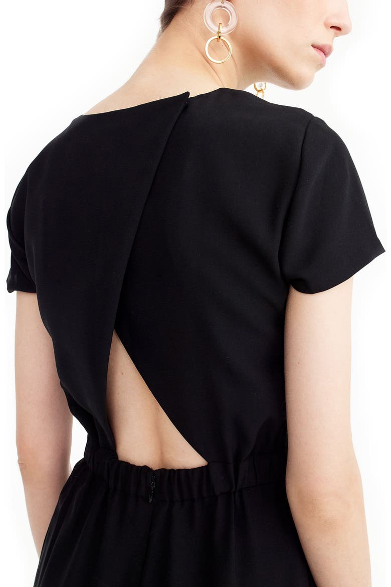 Drapey Wrap-Back Jumpsuit, Alternate, color, BLACK