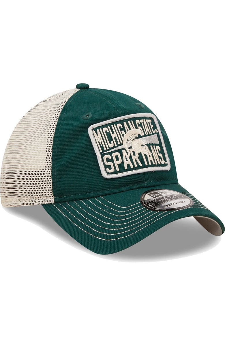 New Era Men's New Era Green/Natural Michigan State Spartans Devoted 9TWENTY Adjustable Hat, Alternate, color, Green