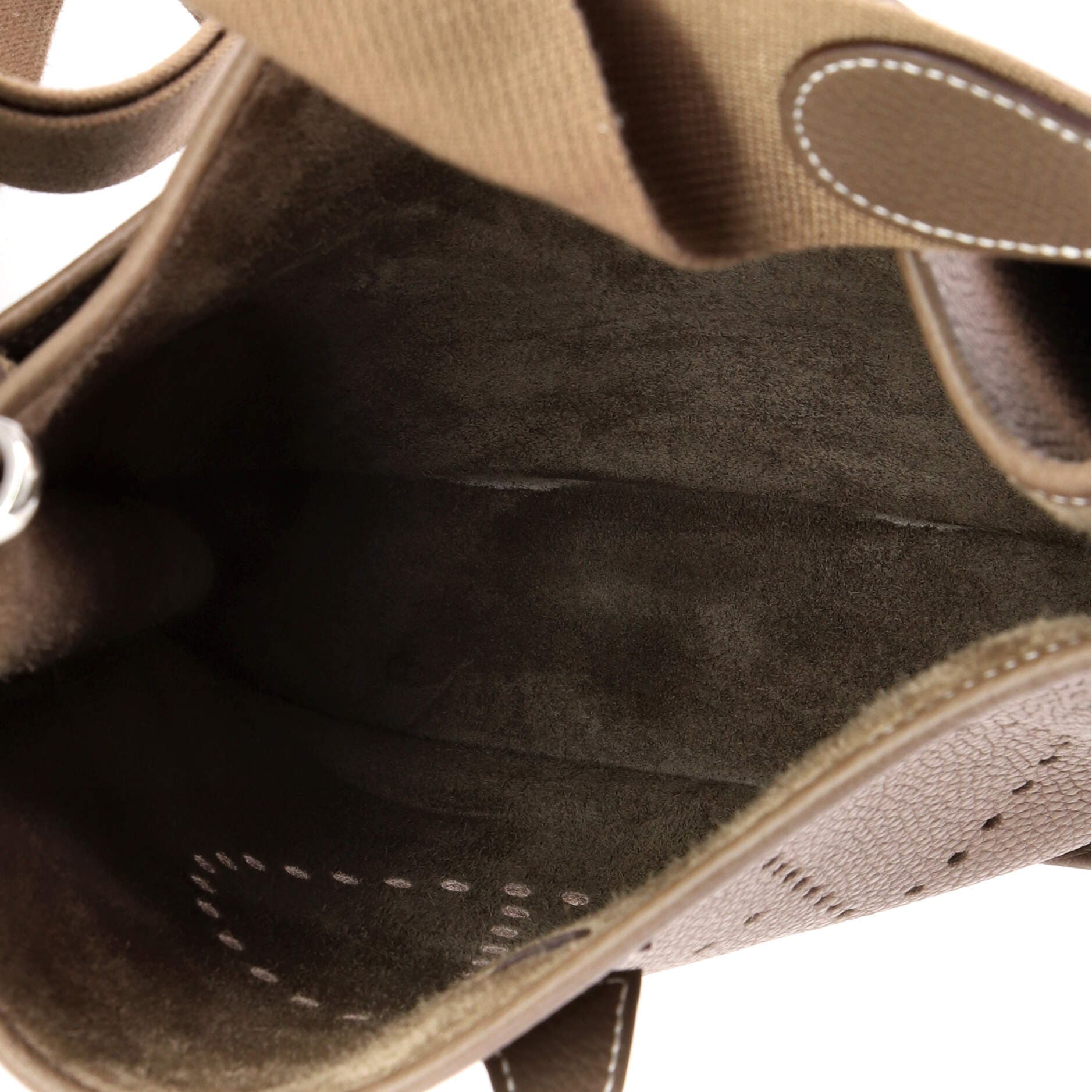 Pre-Owned Hermes Evelyne Bag Gen III Clemence PM, Alternate, color, Etoupe