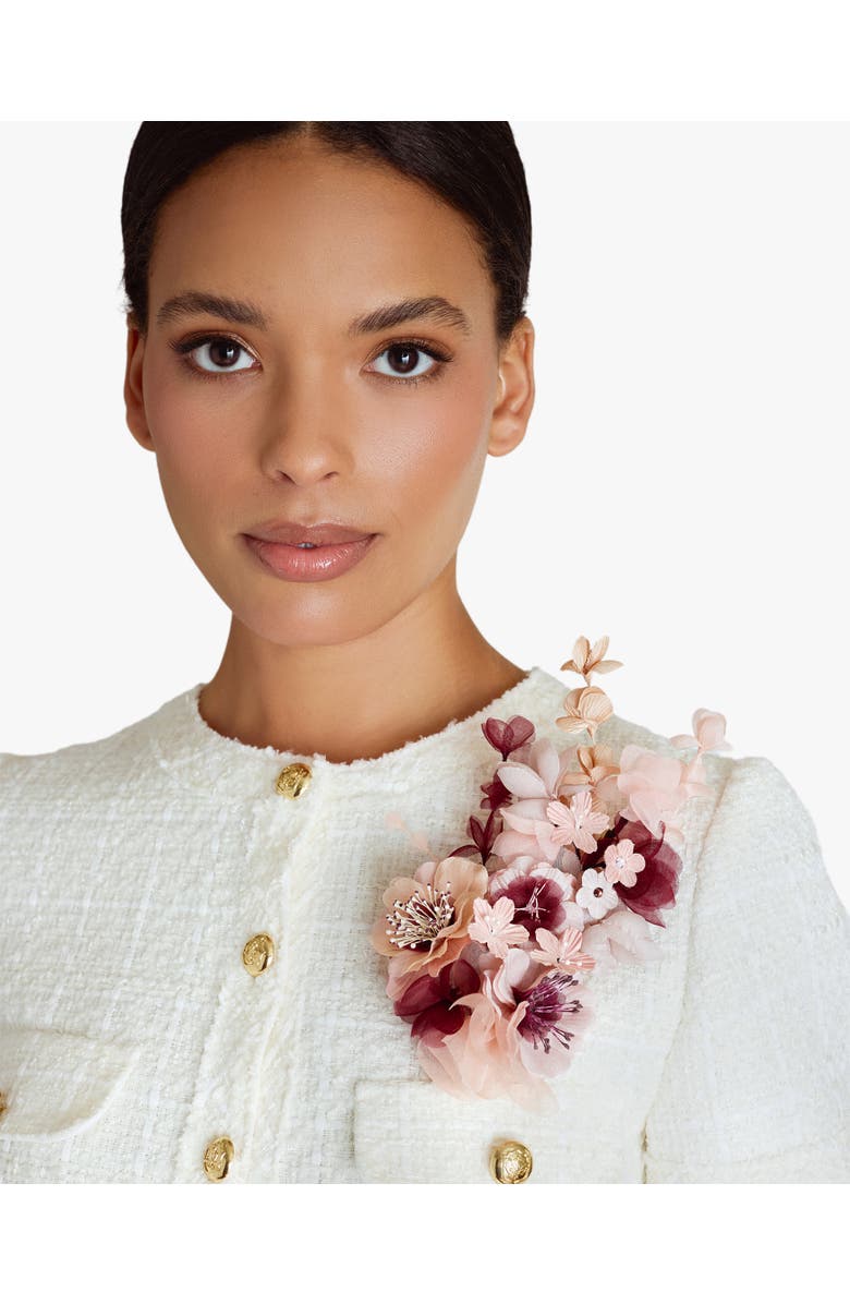 Helena Simon The Cherry Blossom Branch Floral Brooch, Alternate, color, Pink