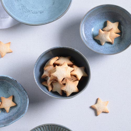 Porto Brasil Organic Soup/dessert Bowl Set Of 6 In Blue