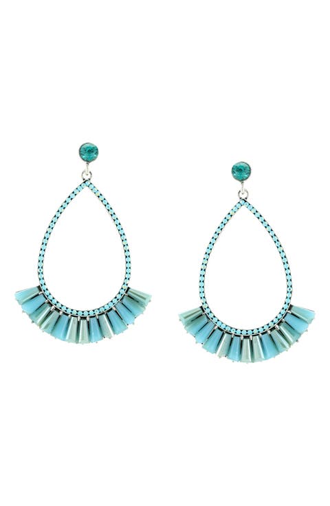 Rosette Drop Earrings