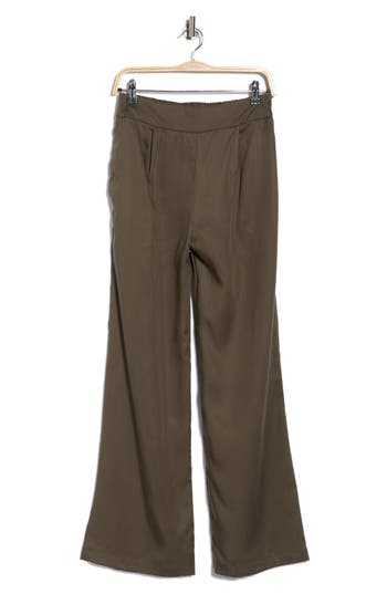 Renee C Straight Leg Pants In Green