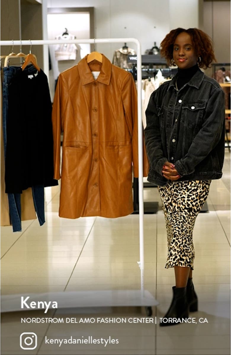 Faux Leather Car Coat, sales video thumbnail