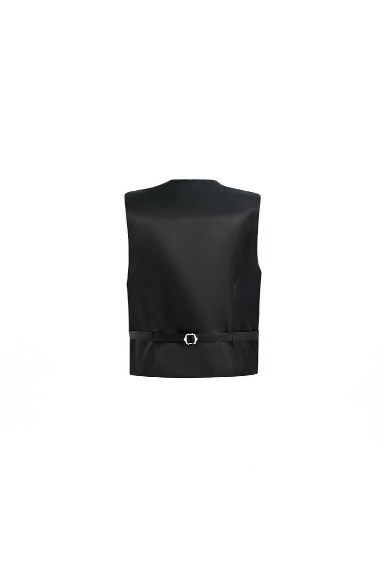 Vest & Bow Tie Set, Alternate, color, Black