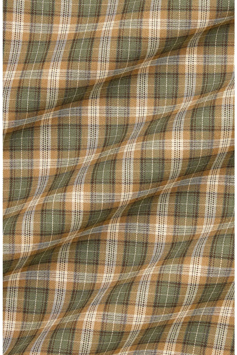 Classic Fit Plaid Cotton Twill Button-Down Shirt, Alternate, color, 6551 OLIVE KHAKI MULTI