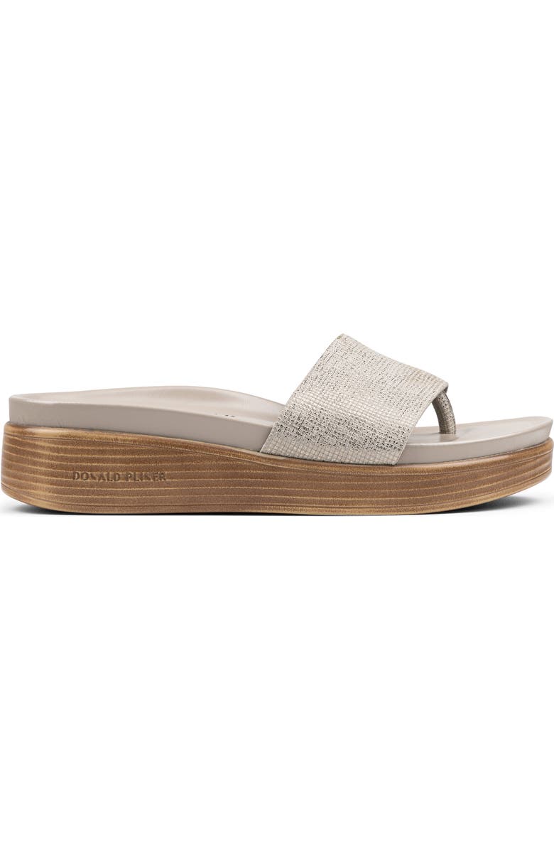 Donald Pliner Fifi Platform Wedge Flip Flop, Alternate, color, Taupe