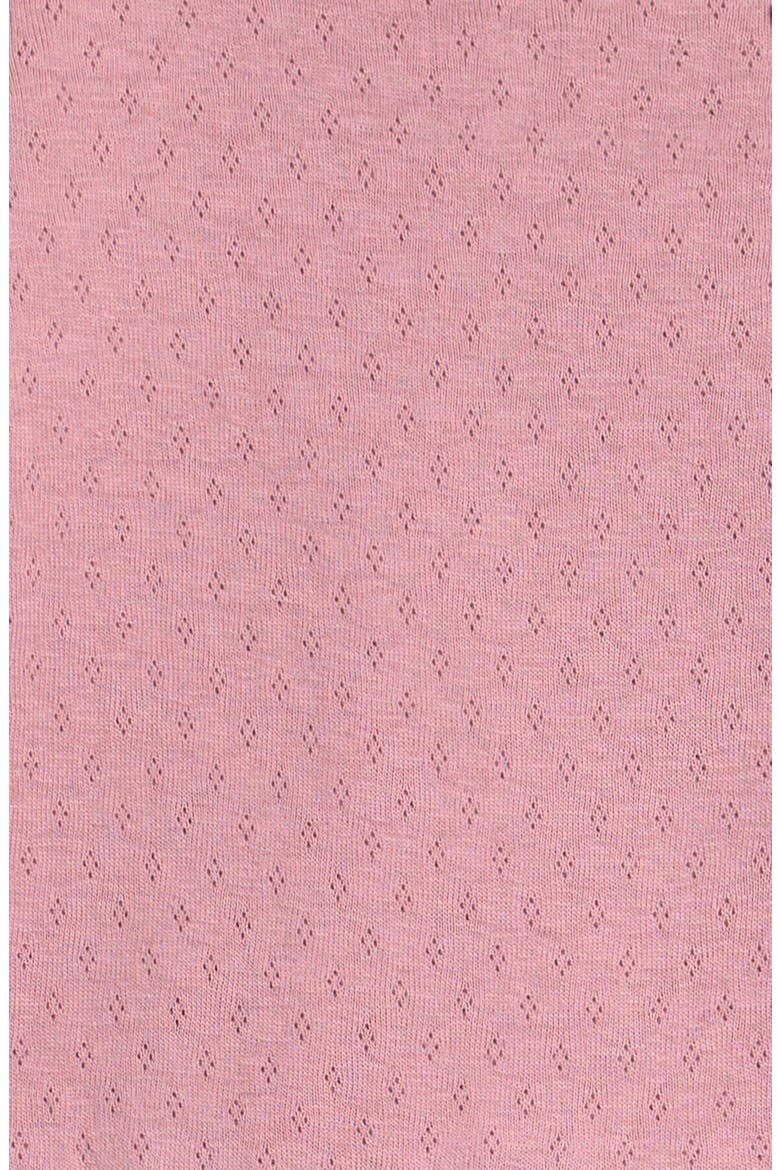 Kids' Cotton Pointelle Rib Dress, Alternate, color, DUSTY ROSE