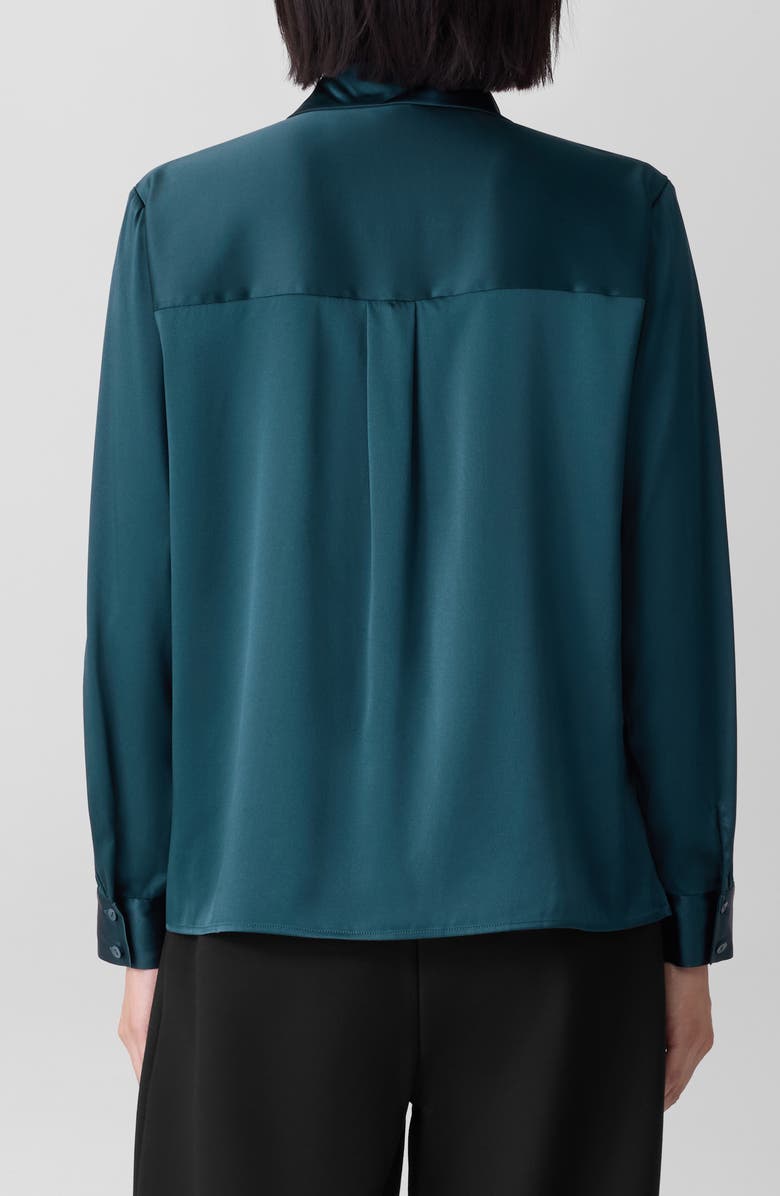 Eileen Fisher Classic Collar Silk Shirt, Alternate, color, 