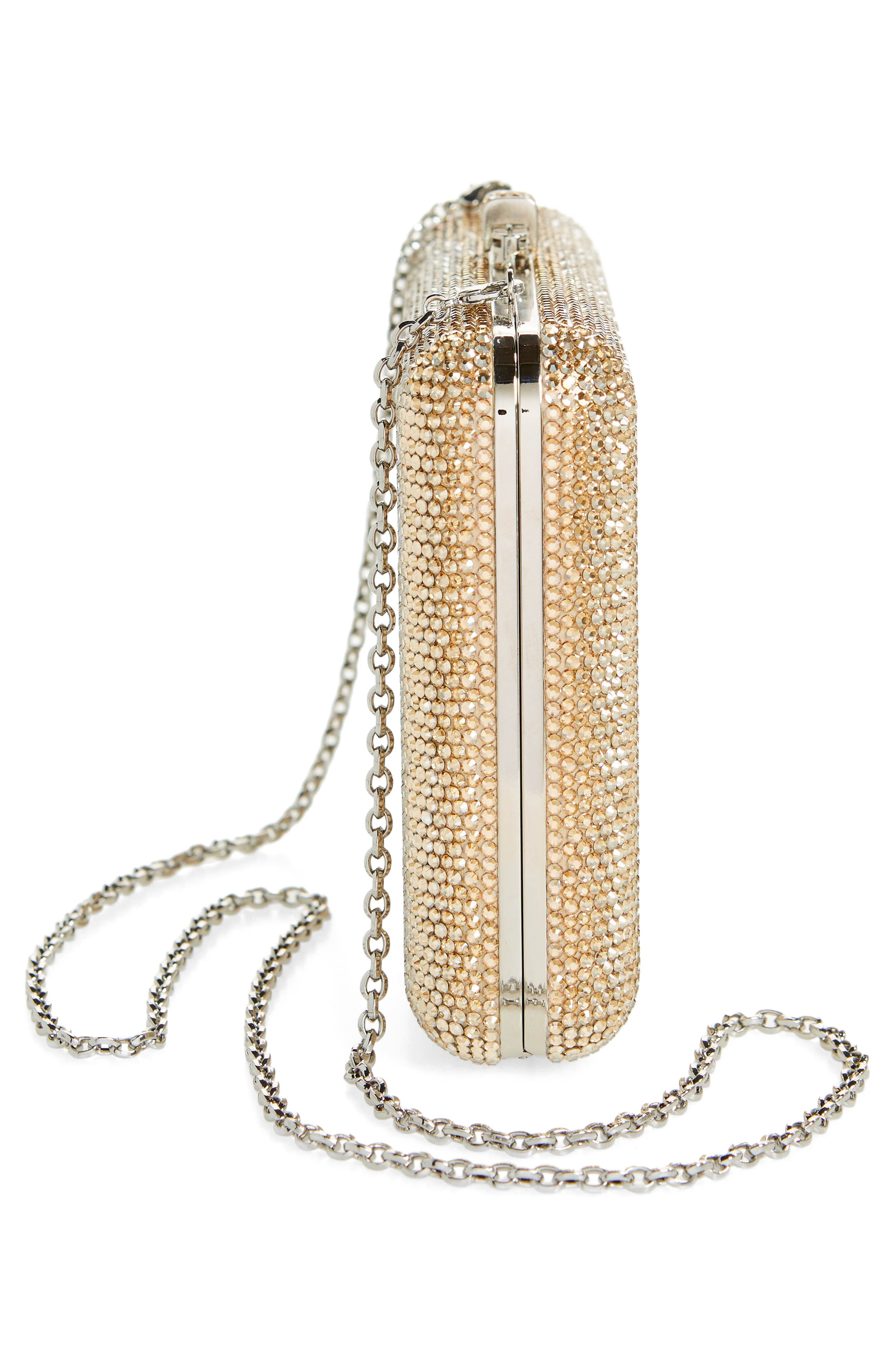 Slim Slide Clutch, Alternate, color, SILVER PROSECCO