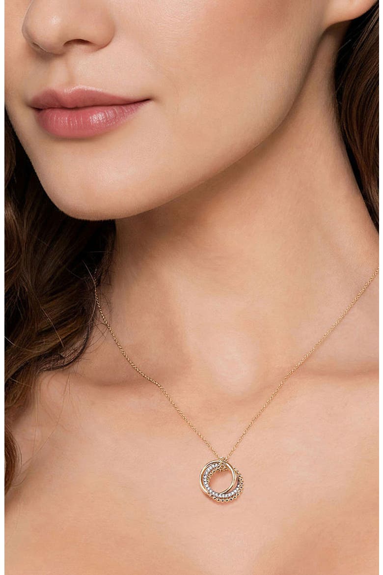 Bujukan Diamond Linked Pendant Necklace, Alternate, color, GOLD MULTI