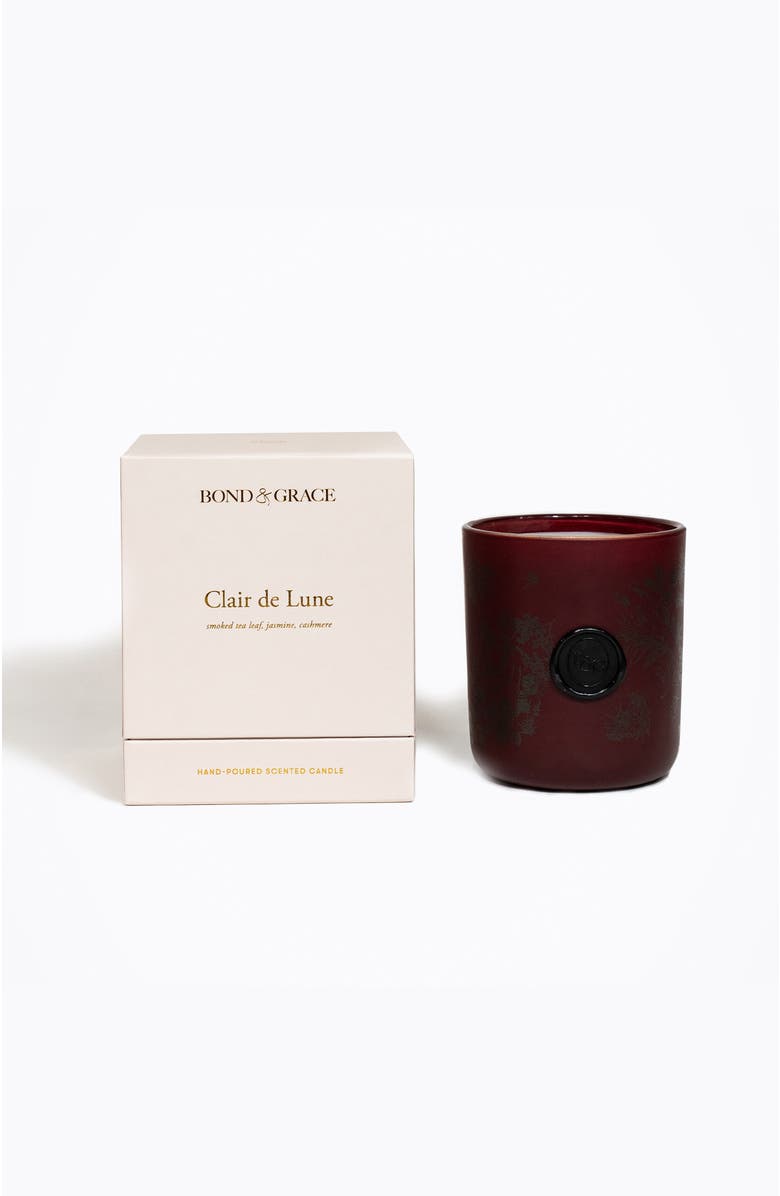 Bond & Grace Clair De Lune Candle, Alternate, color, Garnet