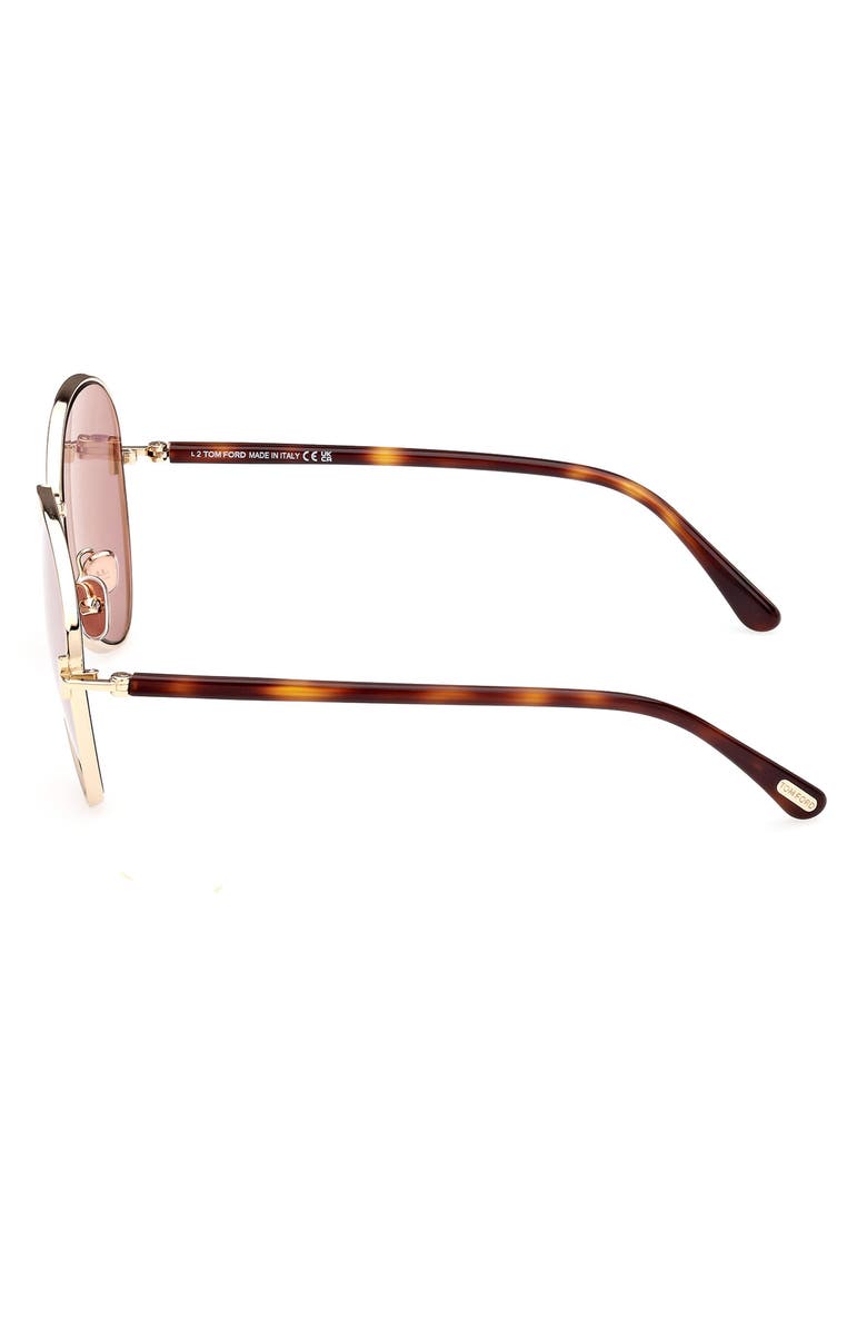 TOM FORD Rio 59mm Pilot Sunglasses, Alternate, color, 