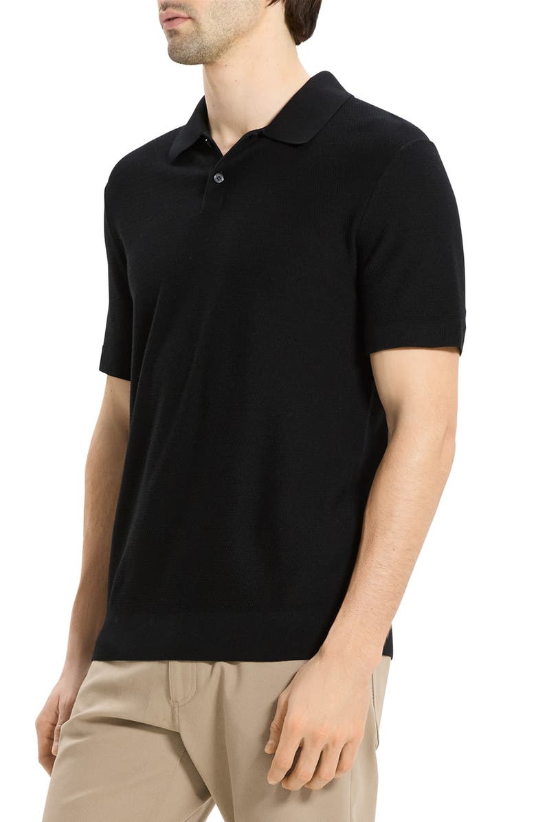Theory Soris T-Light Polo, Alternate, color, Black