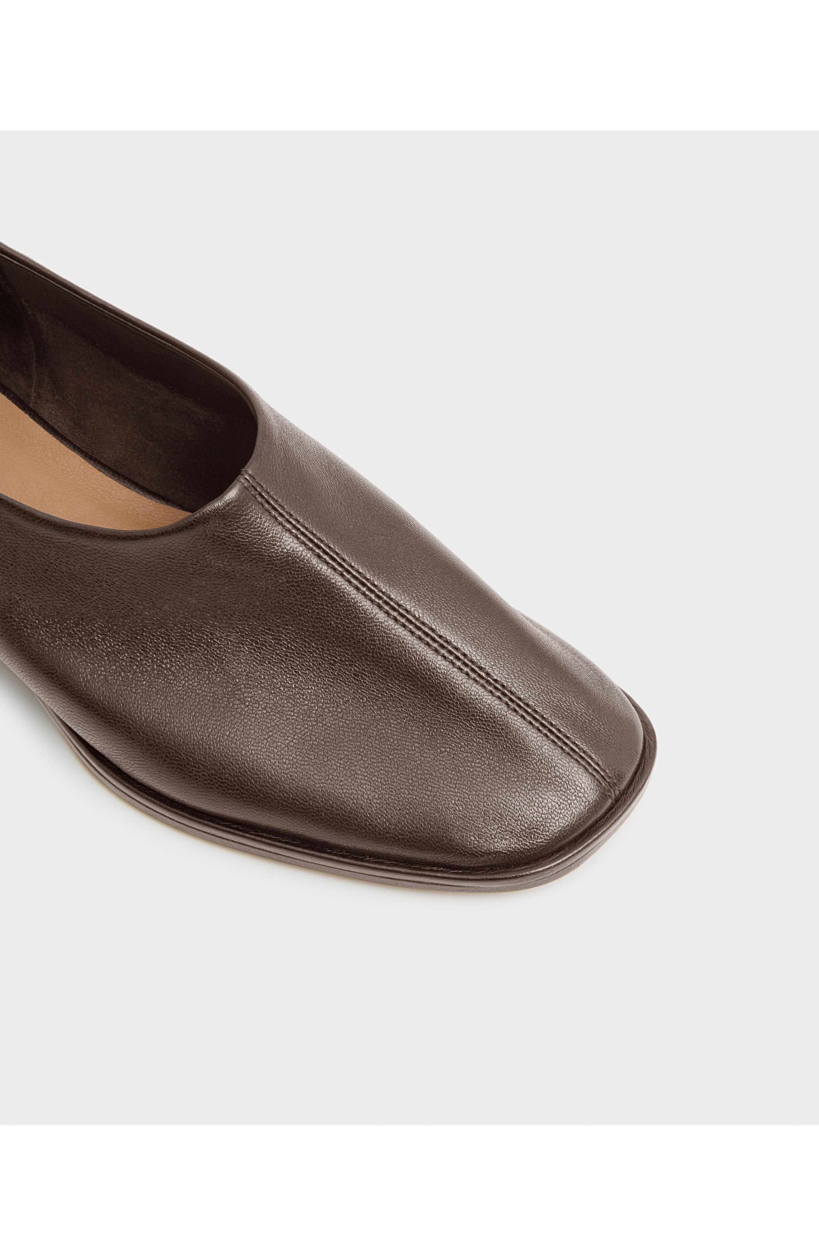 Glove Leather Slip On Flat, Alternate, color, CHOCOLATE