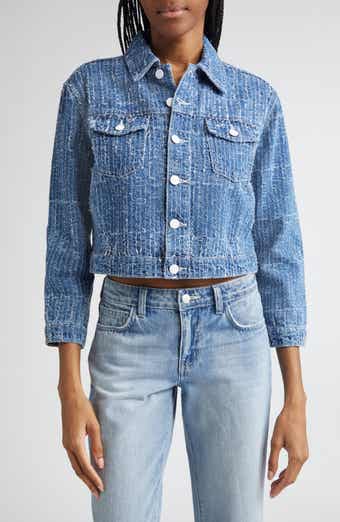 L'AGENCE Koda Crop Denim Jacket