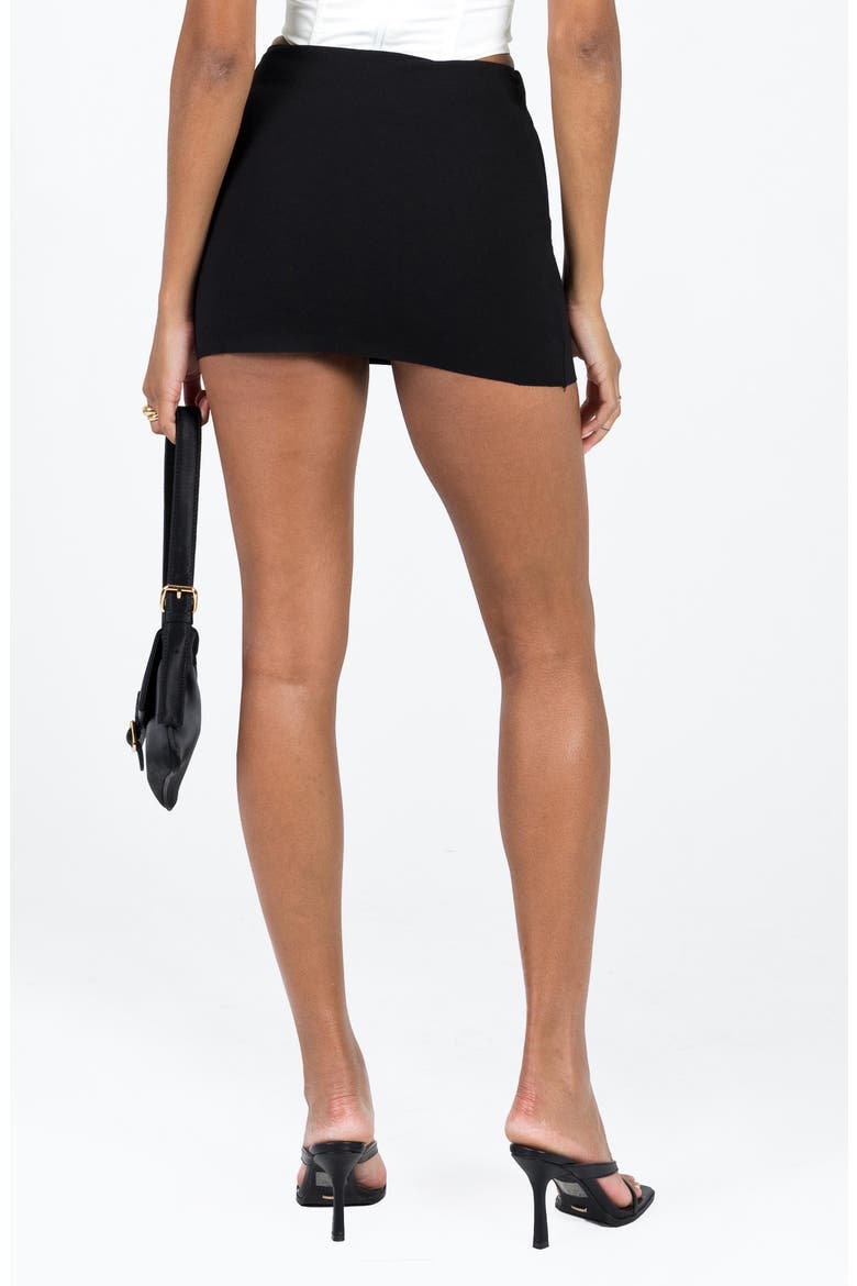 Karley Low Rise Miniskirt, Alternate, color, BLACK