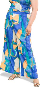 FLYING TOMATO Printed Woven Pants