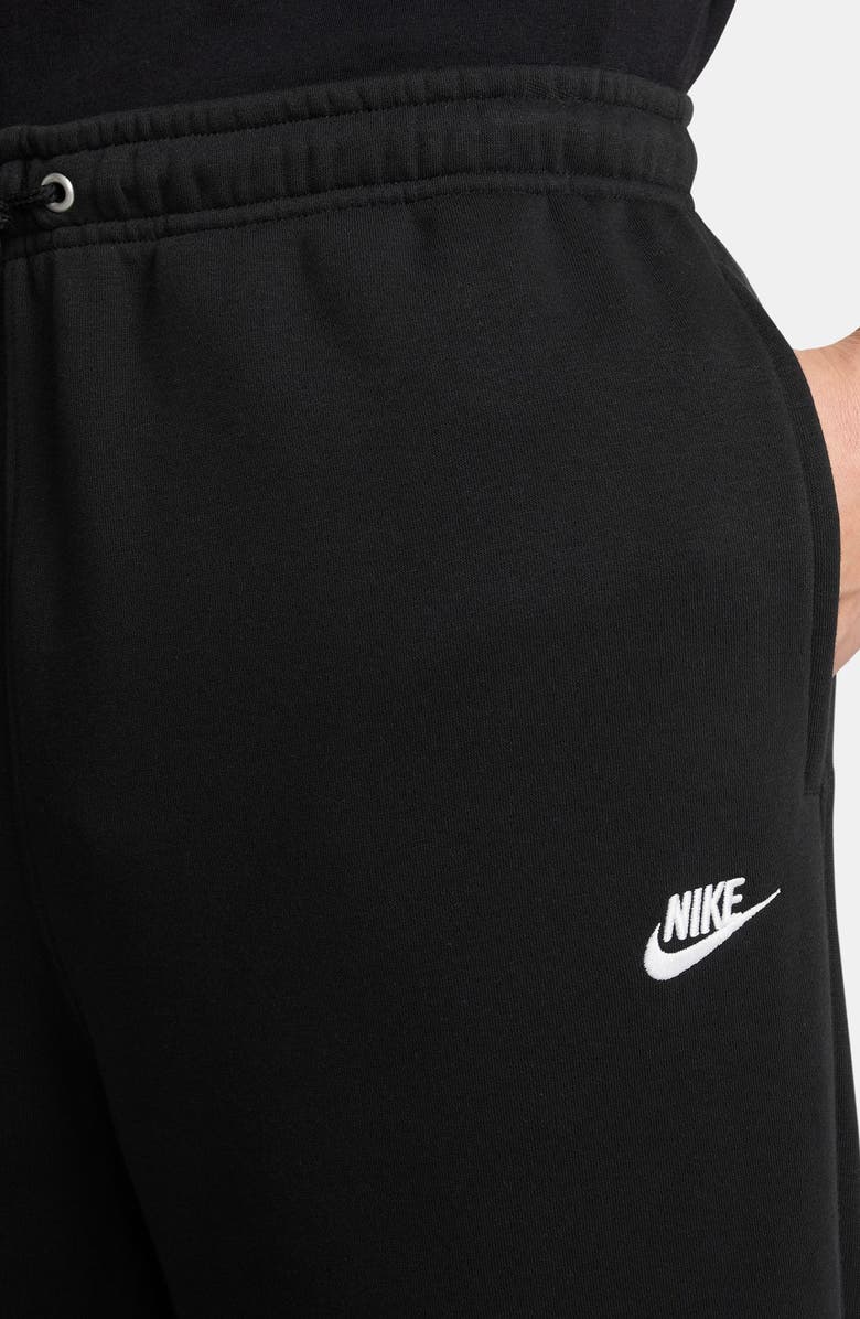 Nike Club Fleece Bungee Pants, Alternate, color, Black/ White