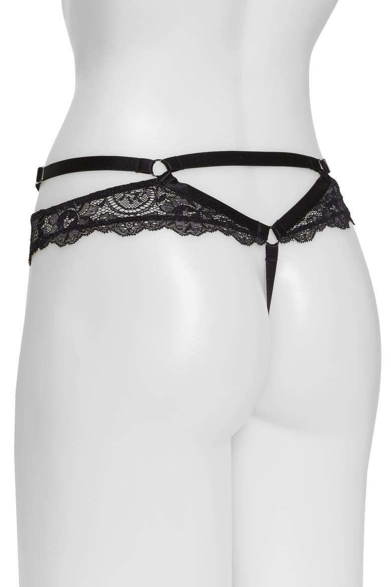 Madame X G-String Thong, Alternate, color, BLACK