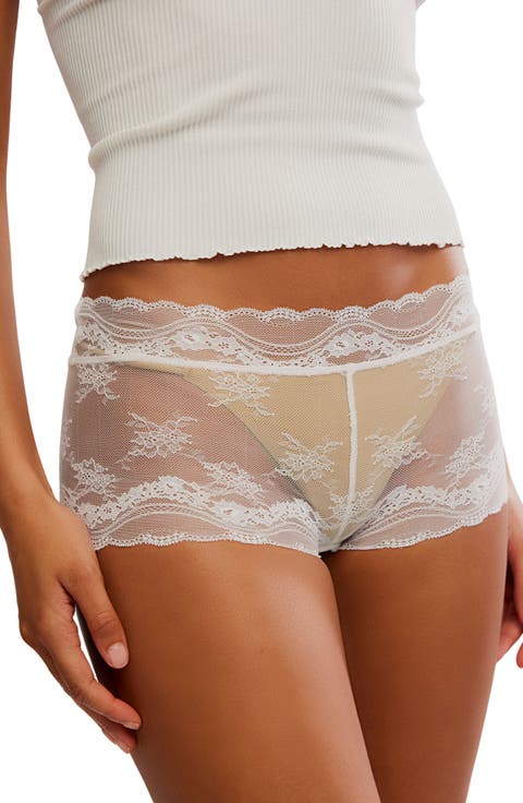 Intimately FP Spring Fever Sheer Lace Boyshort Briefs