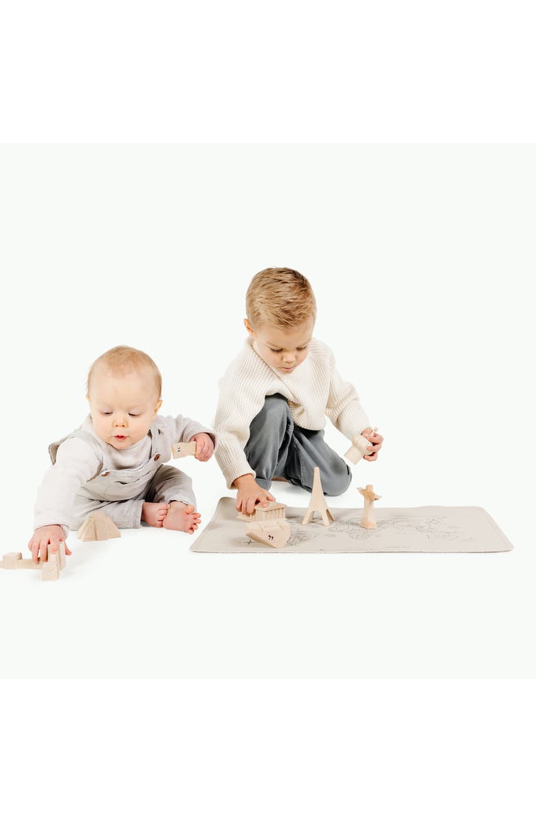 GATHRE Changing Mat, Alternate, color, World Map