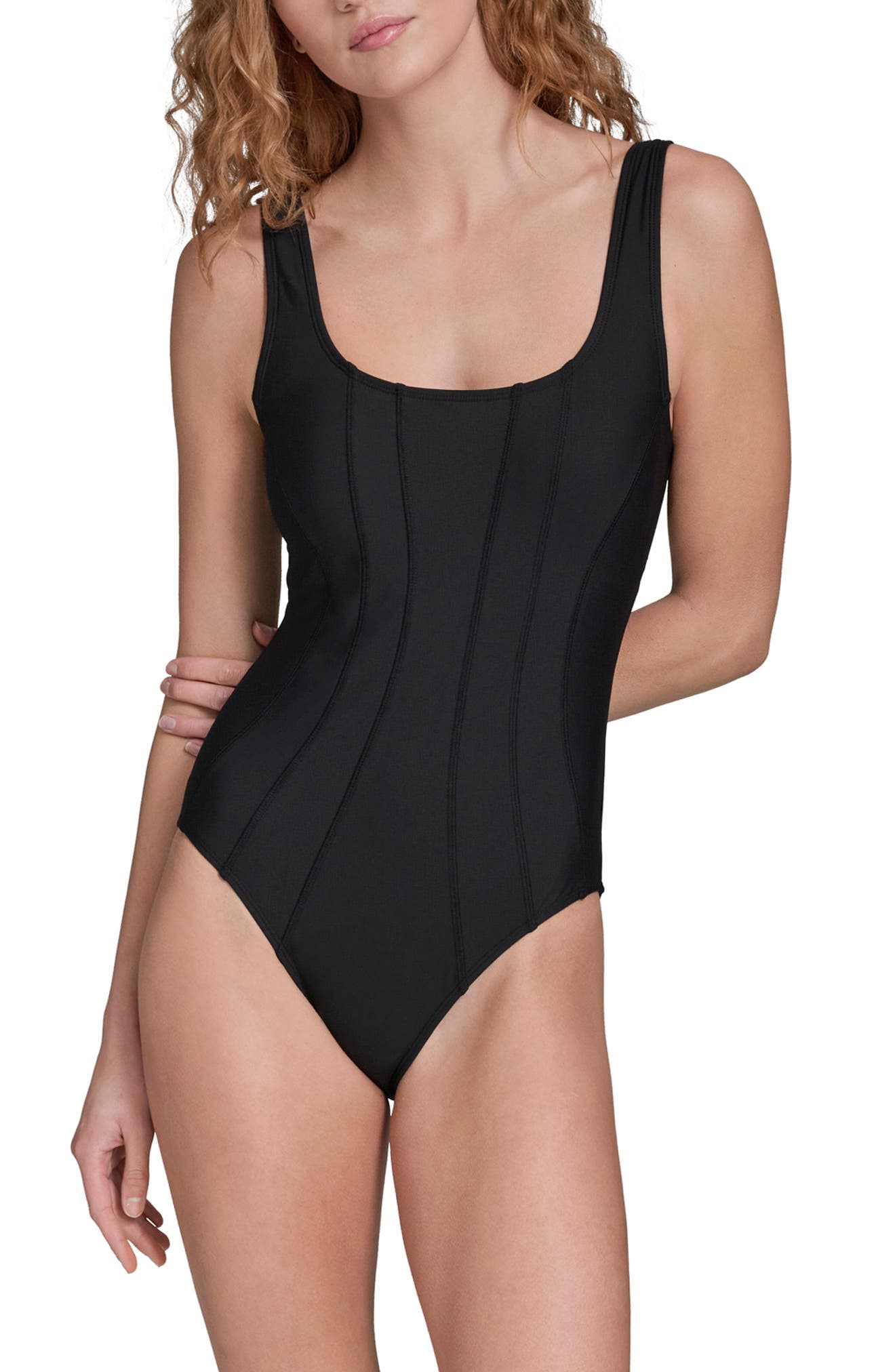 Seam Detail One-Piece Swimsuit