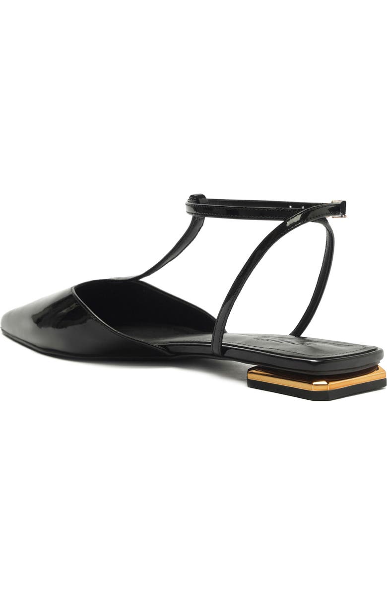 Schutz Allure Pointed Toe T-Strap Flat, Alternate, color,