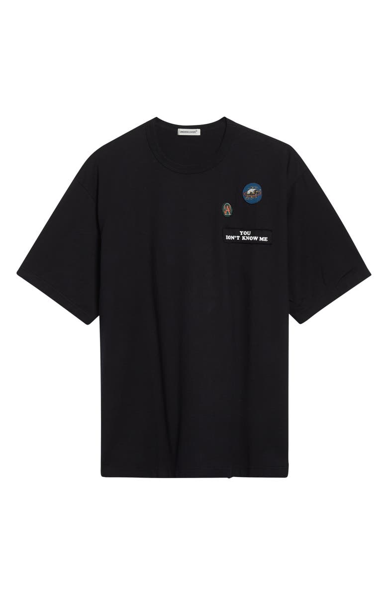 Undercover Embroidered Patch T-Shirt, Alternate, color, Black