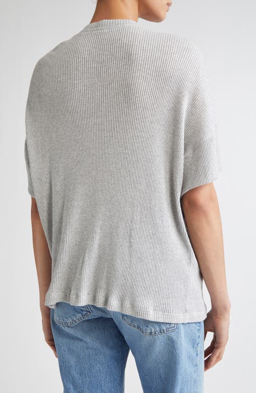Brandon Maxwell The Faye Asymmetric T-shirt With Shoulder Hardware
