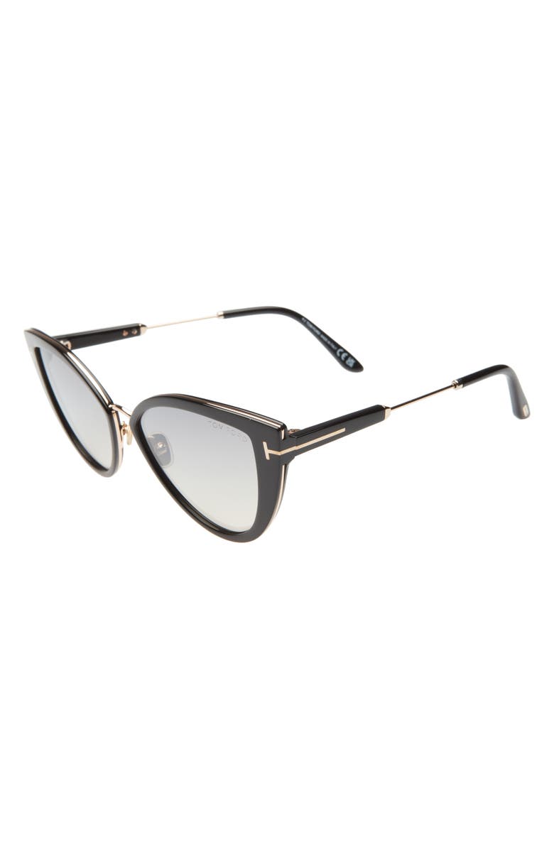 TOM FORD Anjelica-02 57mm Cat Eye Sunglasses, Alternate, color, 