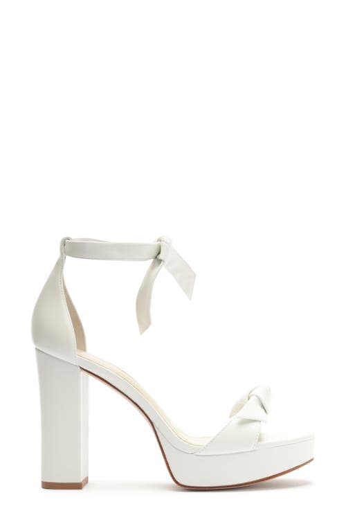 Alexandre Birman Mabeleh Ankle Strap Platform Sandal In White