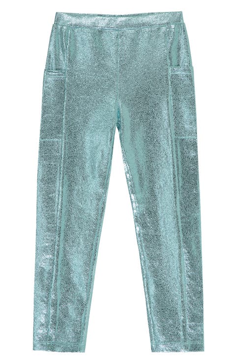 Kids' Metallic Faux Suede Leggings (Toddler, Little Kid & Big Kid)