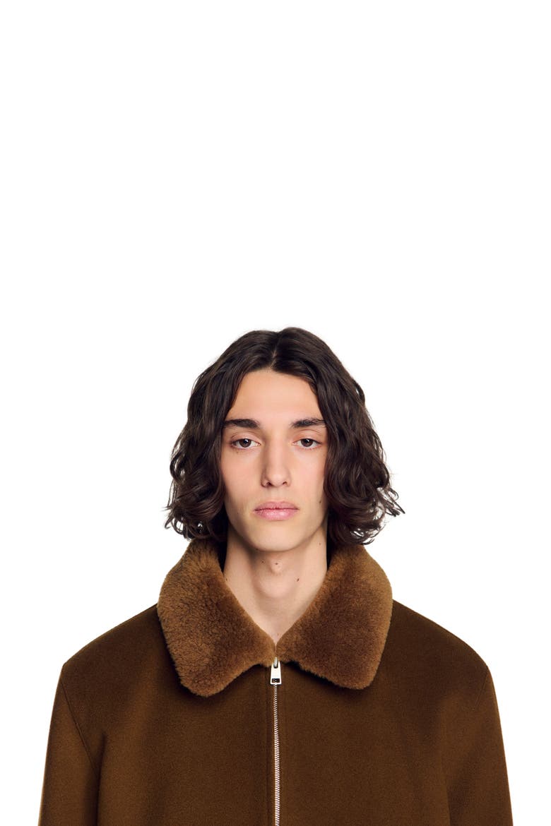 Wool and cashmere jacket, Alternate, color, Camel