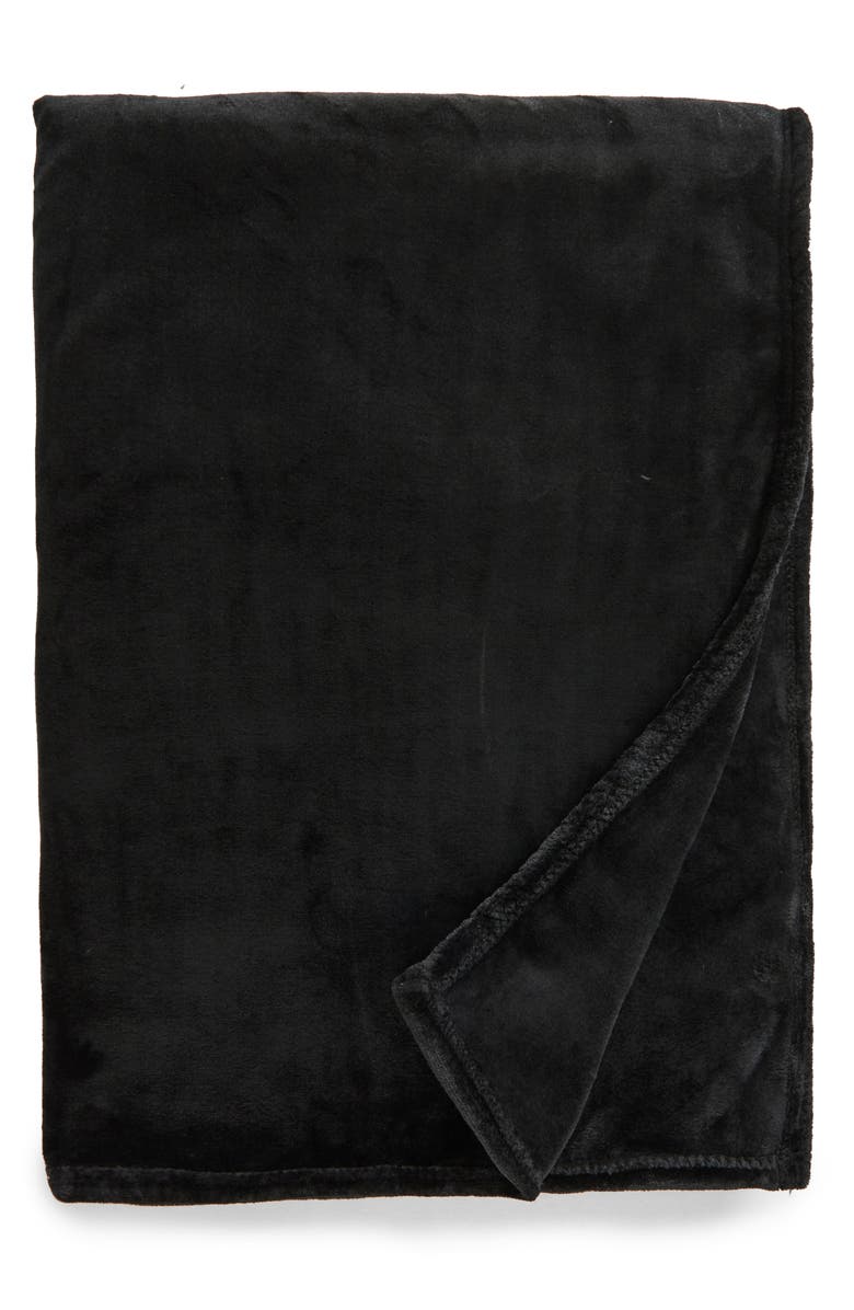 French Connection Plush Throw, Main, color, 