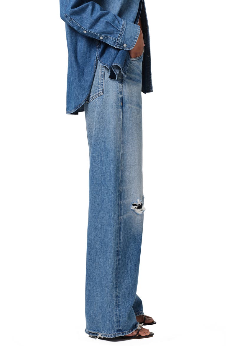 Ayla Baggy High Waist Wide Leg Jeans, Alternate, color, SOLANO