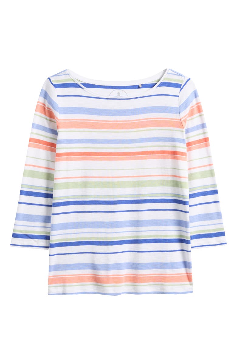Tommy Bahama Ashby Isles Coastal Cool Stripe Cotton Top, Main, color, Bright Peach